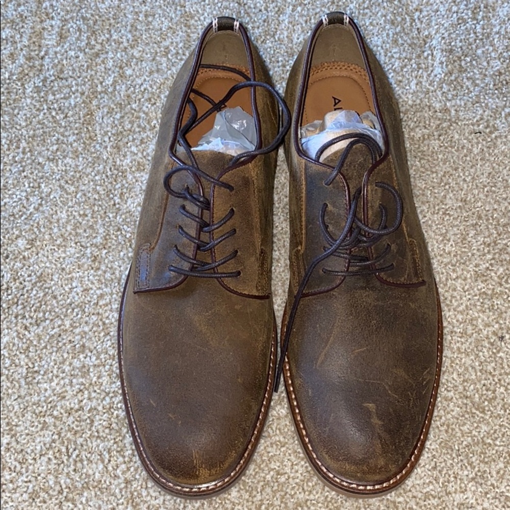 Aldo mens brown nubuck lace ups